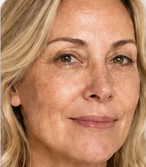 Bare skin before the foundation is applied