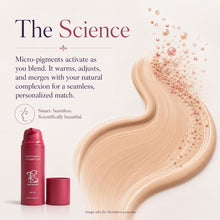 Close-up of the liquid foundation texture